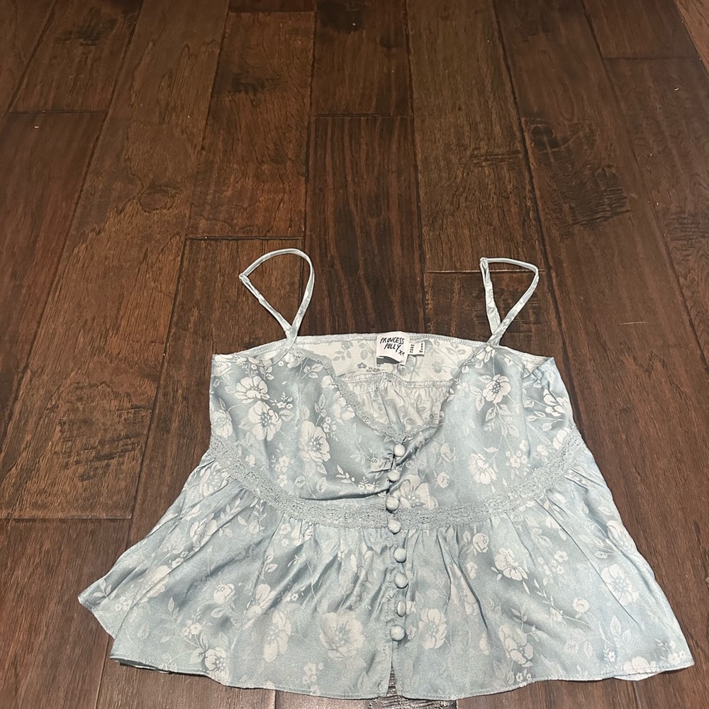 Princess Polly Melville Light Blue Floral Camisole